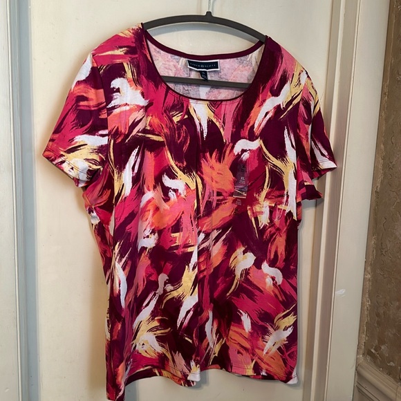 Karen Scott Short Sleeve Tee Size XL NWT - Picture 1 of 6